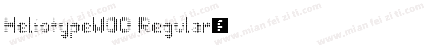 HeliotypeW00 Regular字体转换